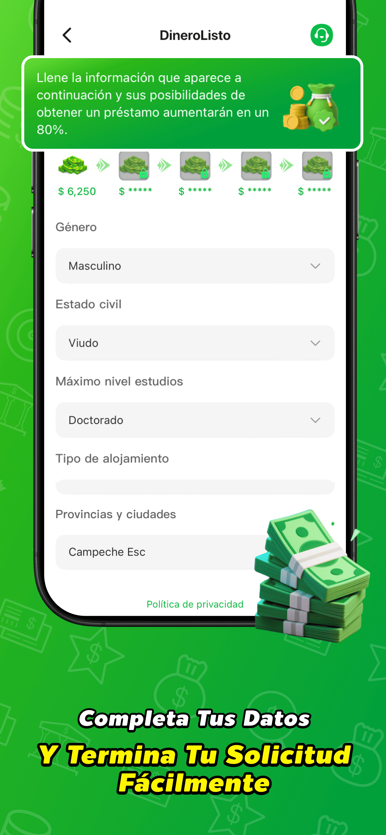 Captura 2 de DineroListo